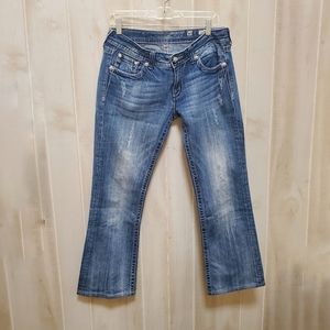 Miss Me "Boot" Jeans Embellished Pockets - Size 30 - EUC!   JE5335B2L